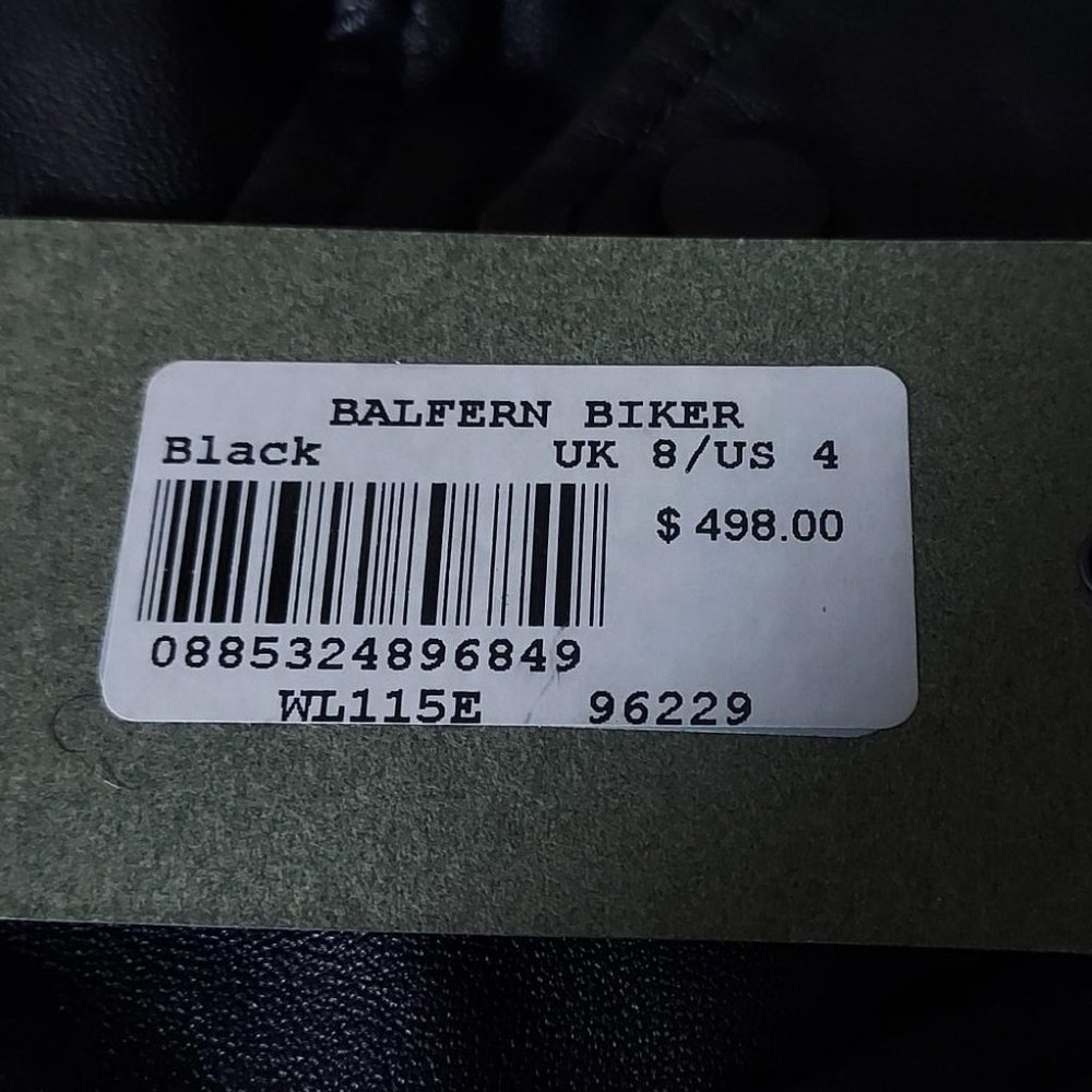 NWT All Saints Balfern Biker jacket, black, US 4 - Picture 9 of 16